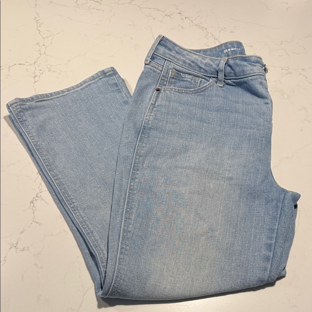 Old Navy Light Blue Straight Leg Jeans